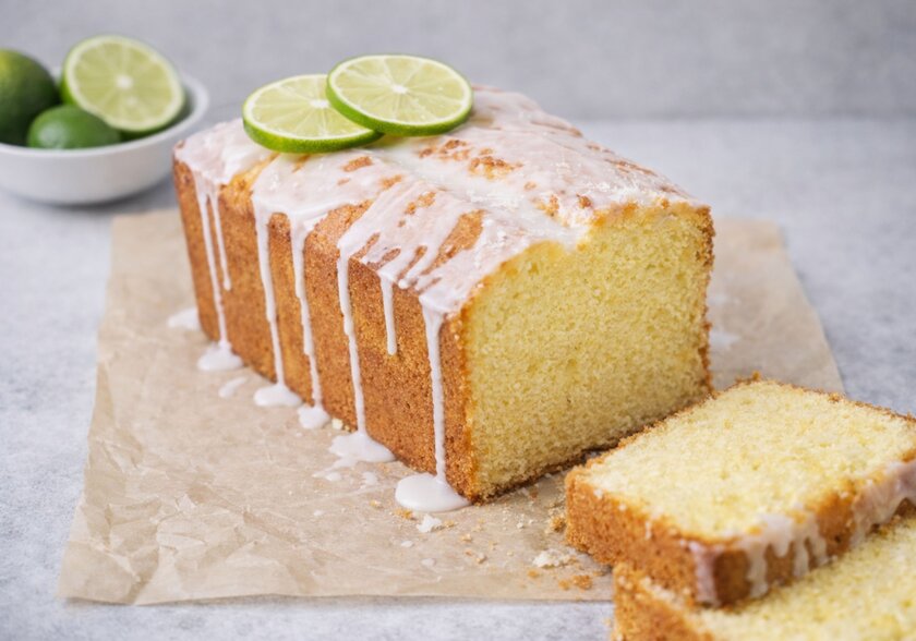 Limetten-Buttermilch Kuchen