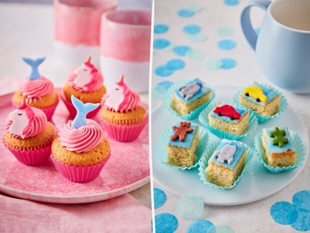 Muffins und Kekse mit Deko