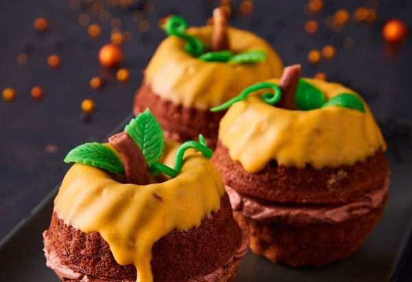 Mini-Kürbisse mit Schokocreme: Rezept von Birkmann