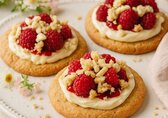 Himbeer Crumble Cookies