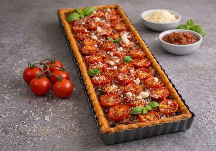 Tomaten-Parmesam-Tarte