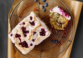 Blaubeer-Baiser-Kuchen