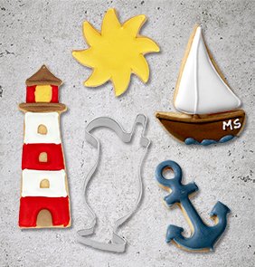 Anker Ausstecher Aus Edelstahl – 11 Cm Lange Konturform Für Kekse, Fondant, Gemüse & Käse, Ideal Zum Basteln & Backen