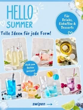 Hello Summer - tolle Ideen für Eiswürfel in kreativen Formen