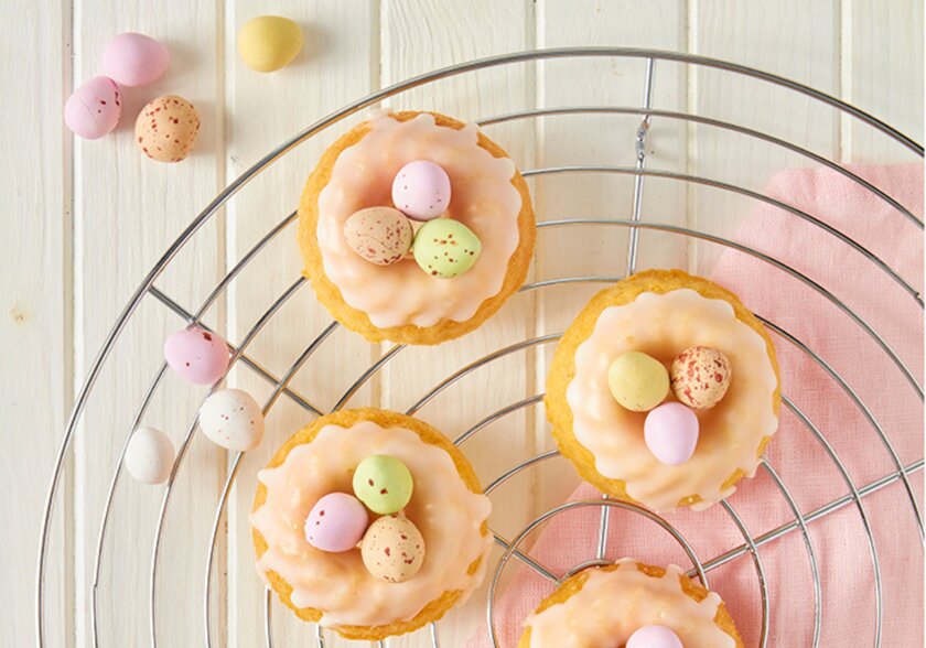 Coconut Lemon Ring Cakes 