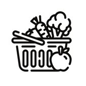 Obst- und Gemüseangebot