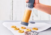 Piped marzipan biscuits