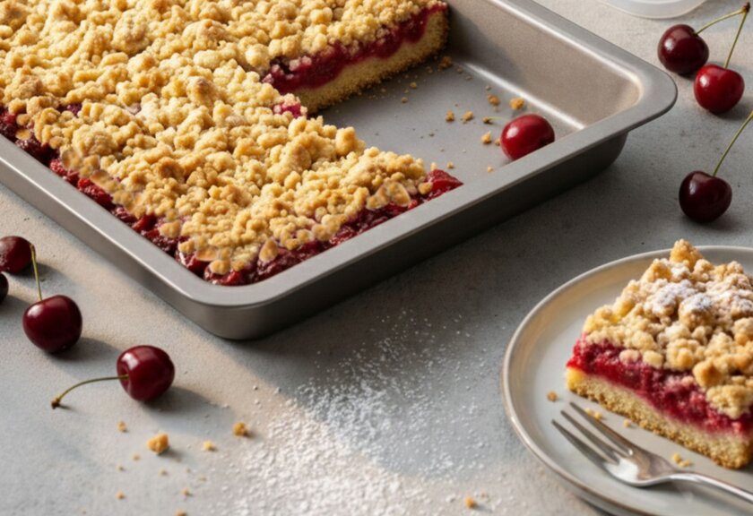 Kirsch-Streuselkuchen vom Blech