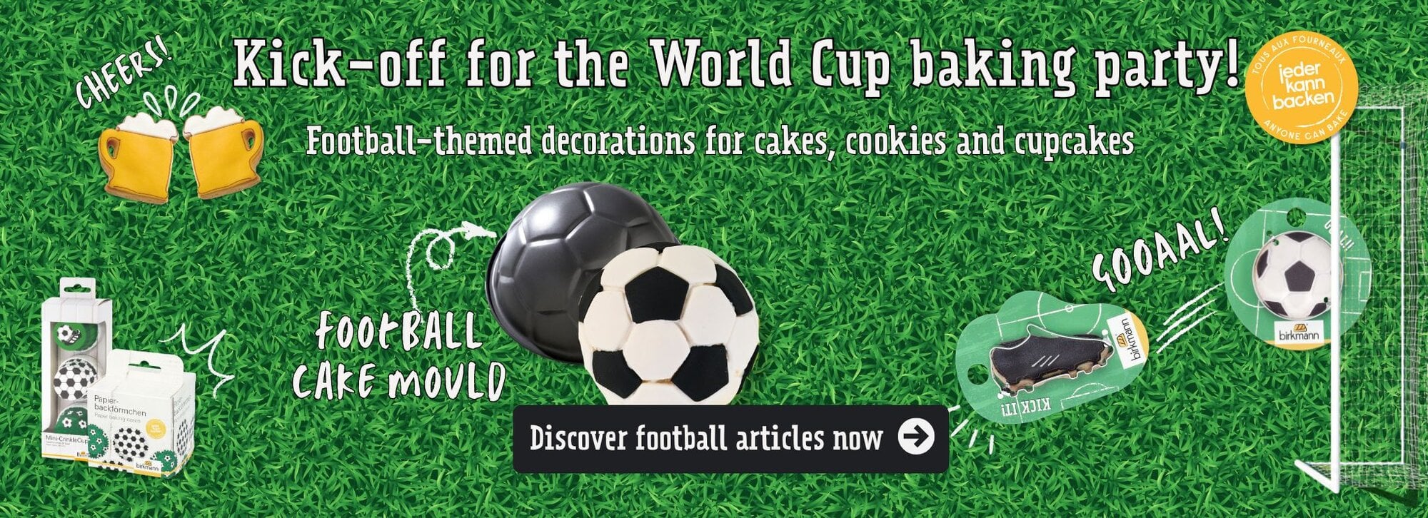 Baking supplies for the Football World Cup