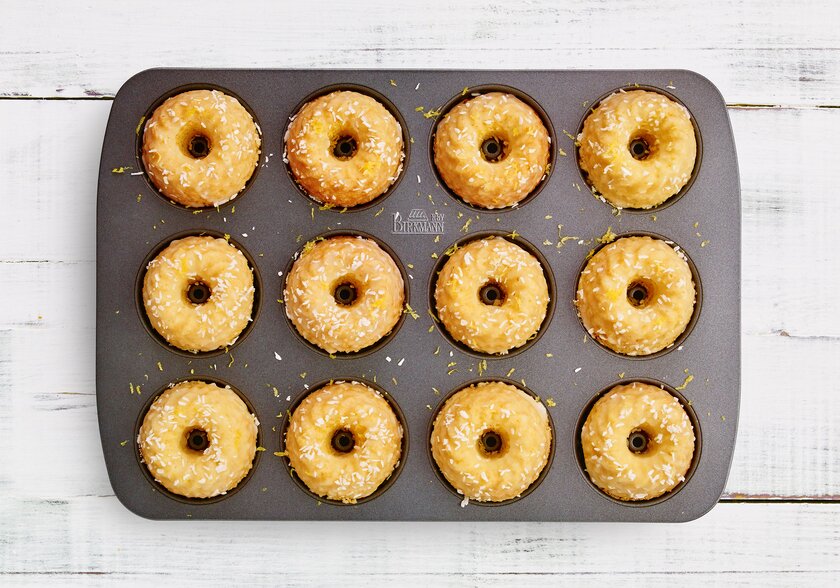 Coconut Lemon Ring Cakes