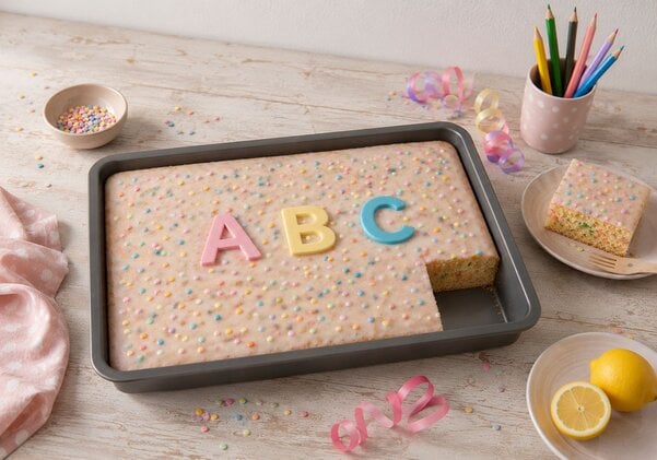 Zitronen-Konfetti-Blechkuchen: Birkmann Rezept