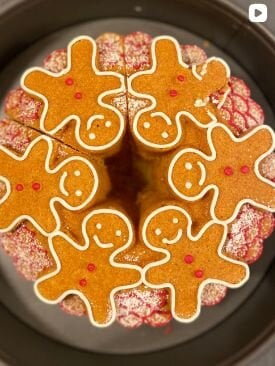 Gugelhupf mit Gingerman Motiv