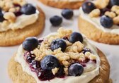 Blaubeer Crumble Cookies