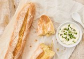 Rye baguette