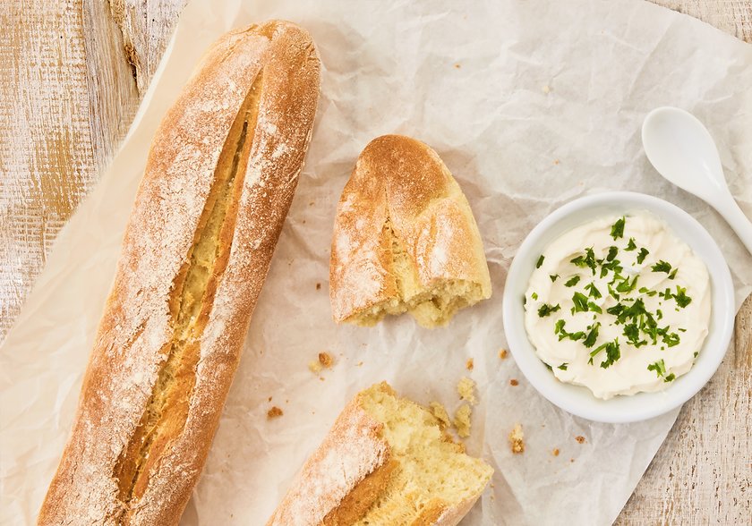 Rye baguette