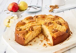 Rezept für Apfel-Walnusskuchen