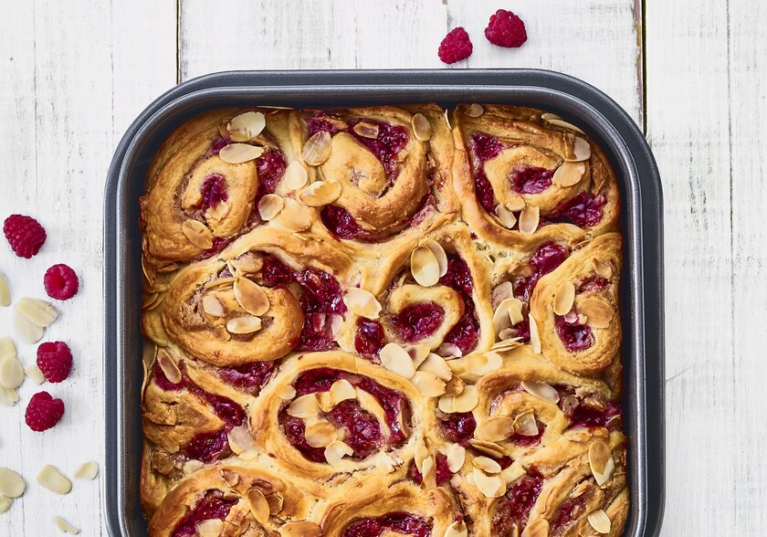 Rasperry Danish pastries