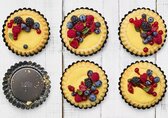 Small orange-berry cakes 