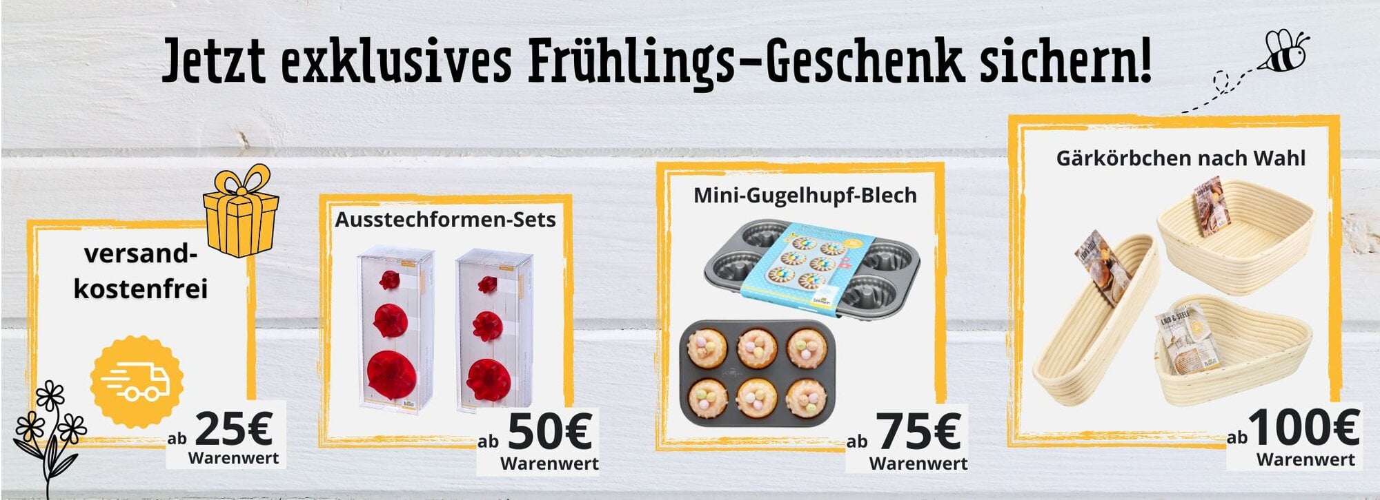 Staffelgeschenke bei Einkauf bei Birkmann