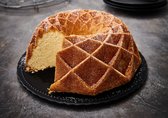 Mandel-Kuchen mit weißer Schokolade Geo