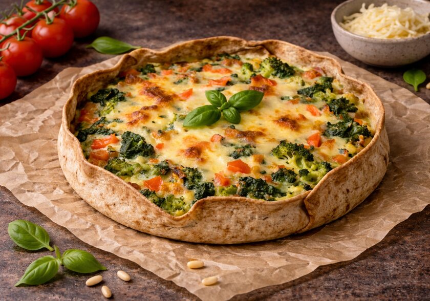 Tortillaquiche mit Gemüse