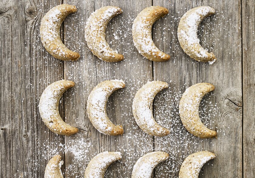 Hazelnut crescents