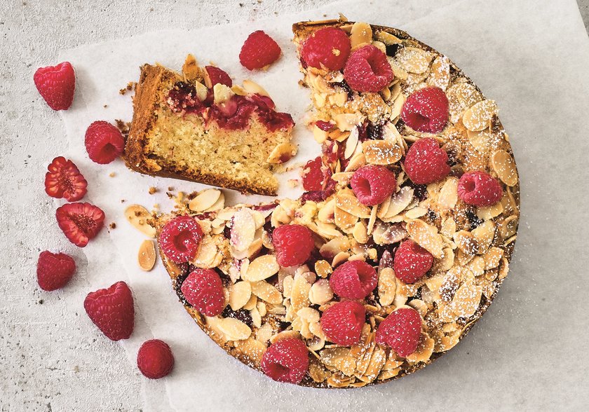 Himbeer-Mandel-Kuchen