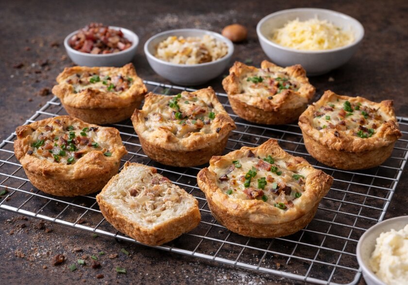 Zwiebelkuchenmuffins