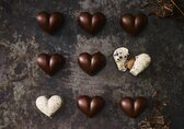 Heart-shaped chocolates