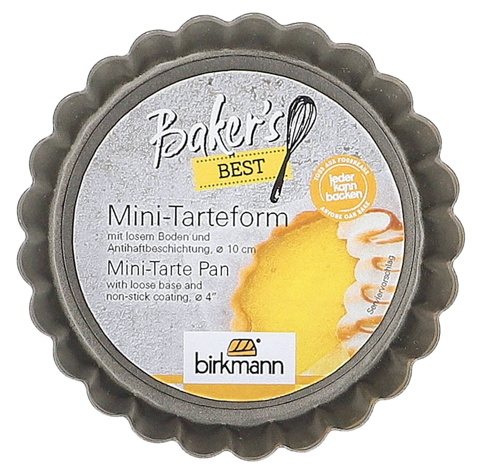 Mini-Tarteform | 10 cm | Bakers Best | Karbonstahl