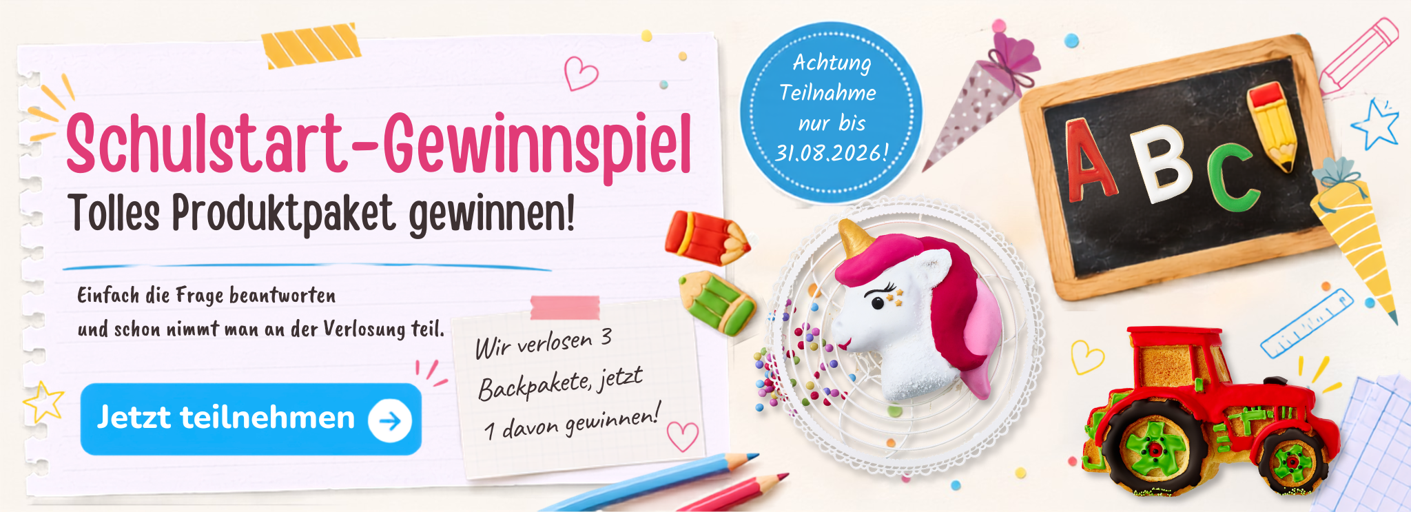 Birkmann Gewinnspiel zum Schulstart