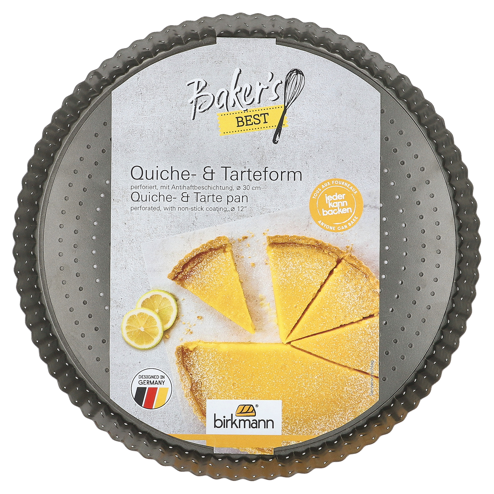 Baker's Pride 10 cm 4-inch Non Stick Loose Base Mini Quiche/ Tartlet