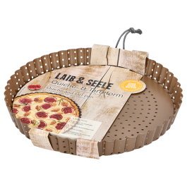 Quicheform Antihaftbeschichtet – Runde Backform Mit Losem Boden, Aus Karbonstahl, Für Kuchen & Pizza