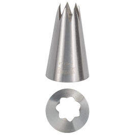Douille Décorative Kaiser Sterntülle GR.1 A - Acier Inoxydable Professionnel, Lavable Au Lave-vaisselle