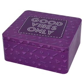 Birkmann - Geschenkbox-Good-Vibes-only-lila - 439863