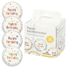 Birkmann - Papierbackfoermchen-Happy-Birthday-100 - 444812