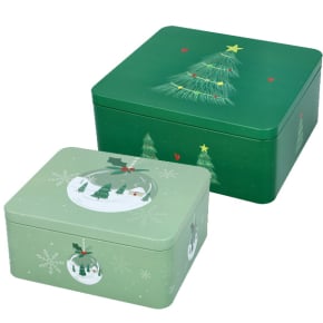 Birkmann - Gebaeckdosen-Set-Schneekugel-gross-eckig - 472457