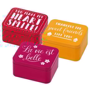 Birkmann - Geschenkboxen-3er-Set-Colour - 610040